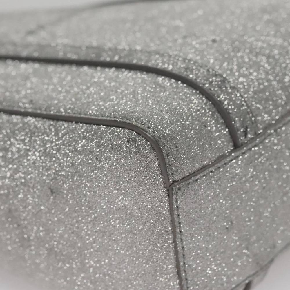 BALENCIAGA Everyday XXS Hand Bag Leather 2way Silver Auth bs21056 - Picture 14 of 16